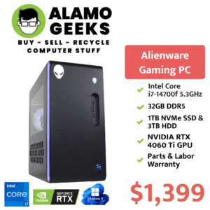 Alienware Aurora R16 Gaming PC - Intel Core i7-14700F | 32GB DDR5 | 1TB NVMe SSD | NVIDIA RTX 4060 Ti